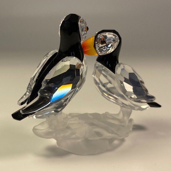 Swarovski Crystal Puffins Figurine, Retired Collectible, Excellent Condition - Picture 4 of 9